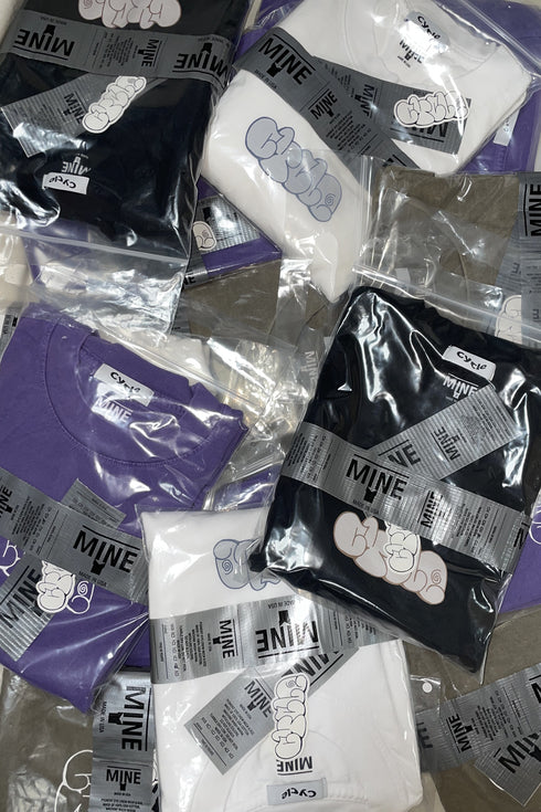 nyke × MINE × Cycle THROW UP LONG SLEEVE TEE -BLACK-